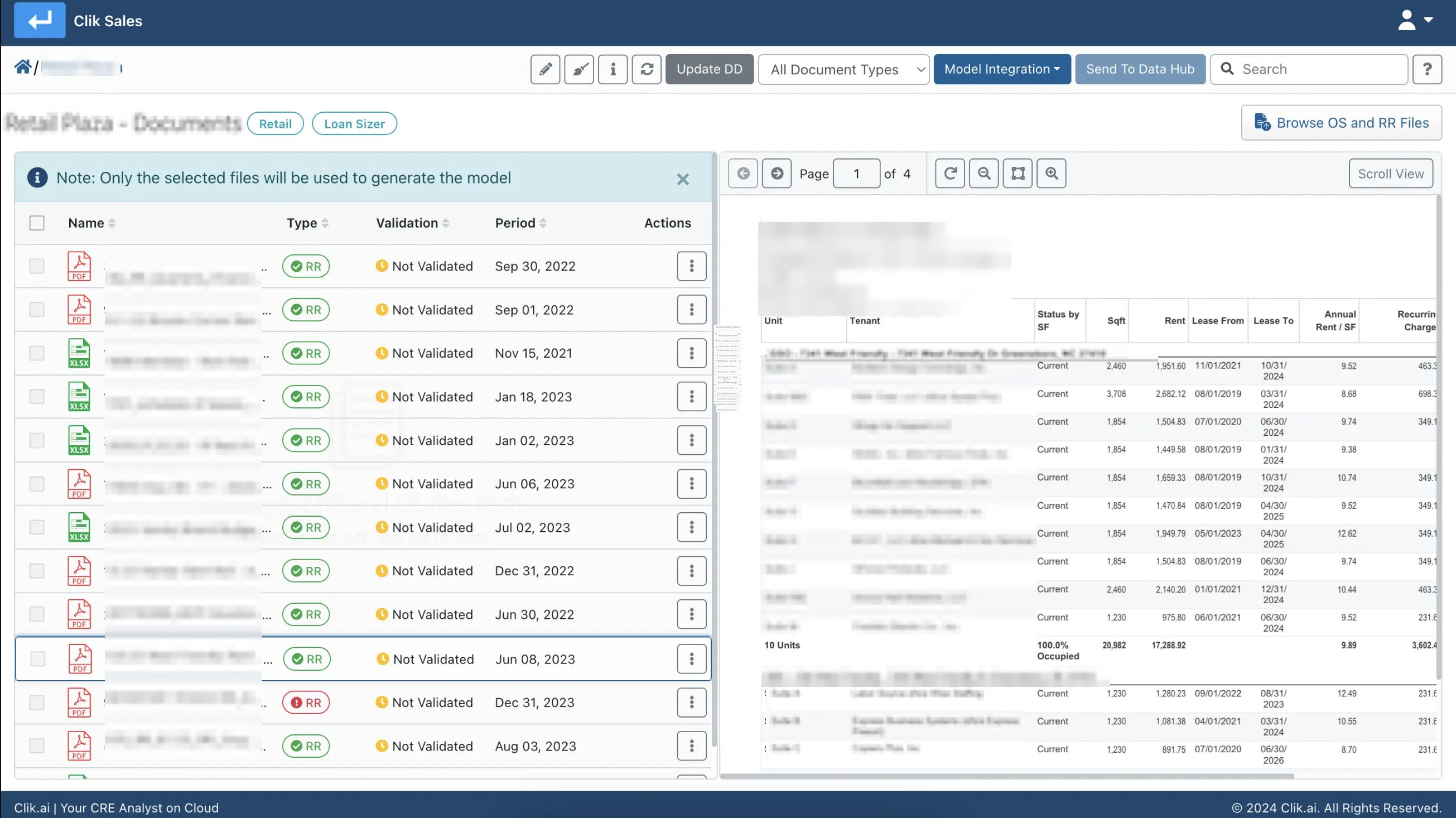 Review and Validation Interface